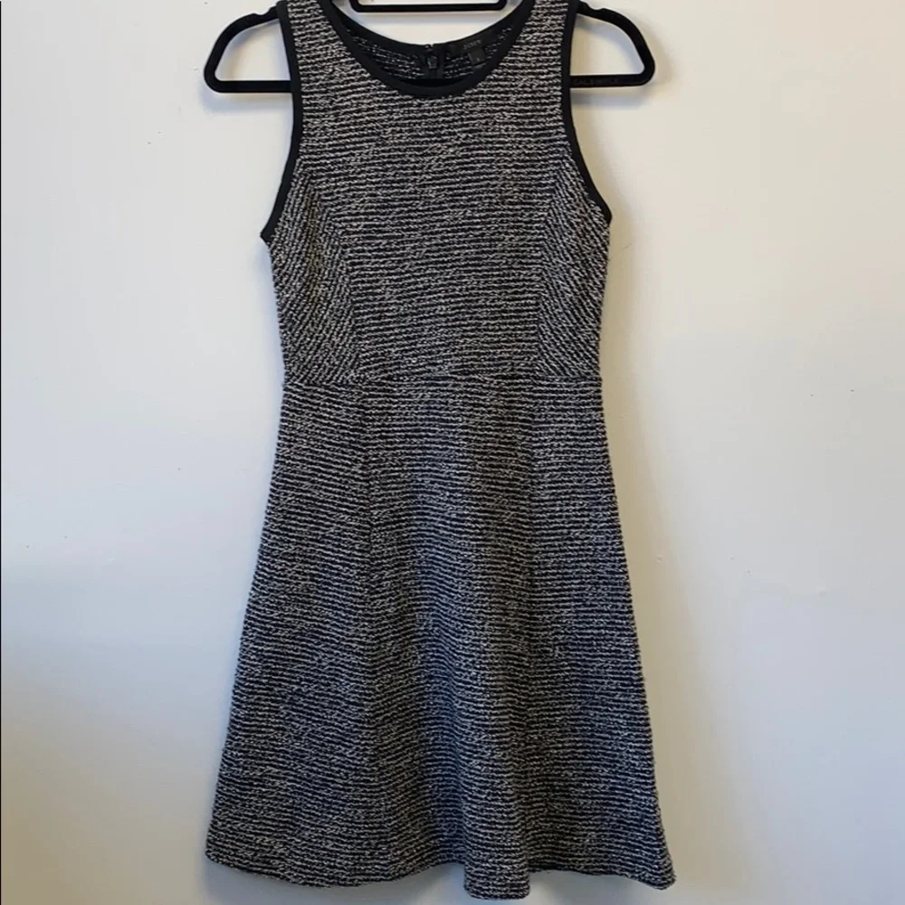 Jcrew tweed fit and flare dress